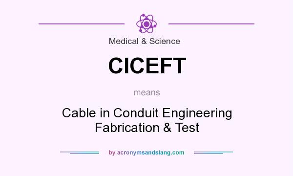 What does CICEFT mean? It stands for Cable in Conduit Engineering Fabrication & Test