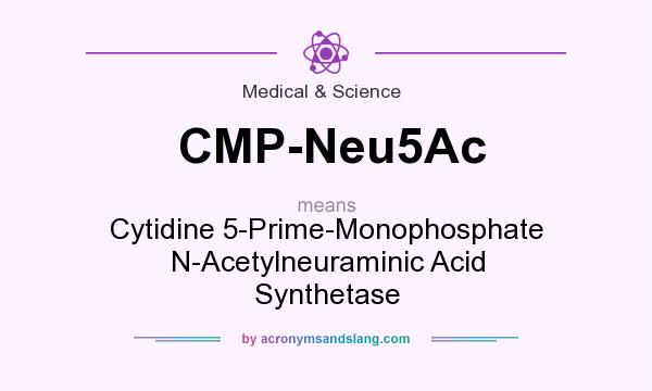 What does CMP-Neu5Ac mean? It stands for Cytidine 5-Prime-Monophosphate N-Acetylneuraminic Acid Synthetase