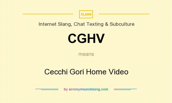 What does CGHV mean? It stands for Cecchi Gori Home Video