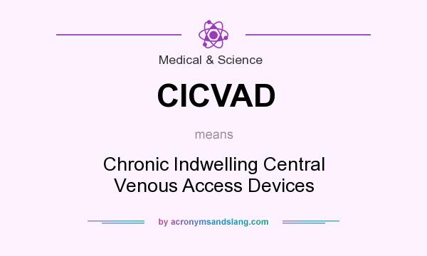What does CICVAD mean? It stands for Chronic Indwelling Central Venous Access Devices