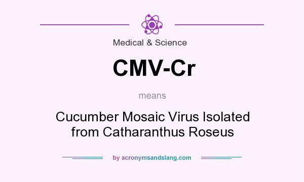 What does CMV-Cr mean? It stands for Cucumber Mosaic Virus Isolated from Catharanthus Roseus