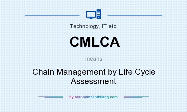 What does CMLCA mean? It stands for Chain Management by Life Cycle Assessment
