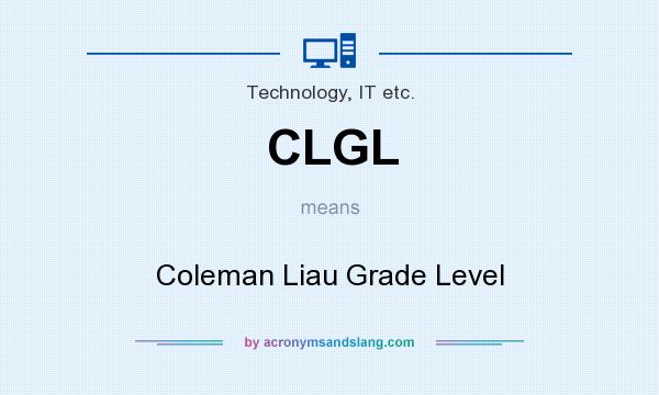 What does CLGL mean? It stands for Coleman Liau Grade Level