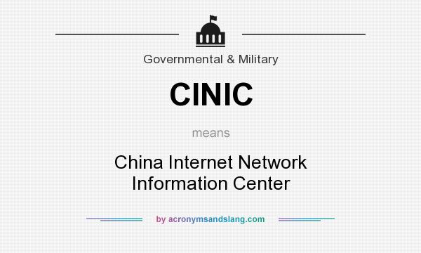 What does CINIC mean? It stands for China Internet Network Information Center
