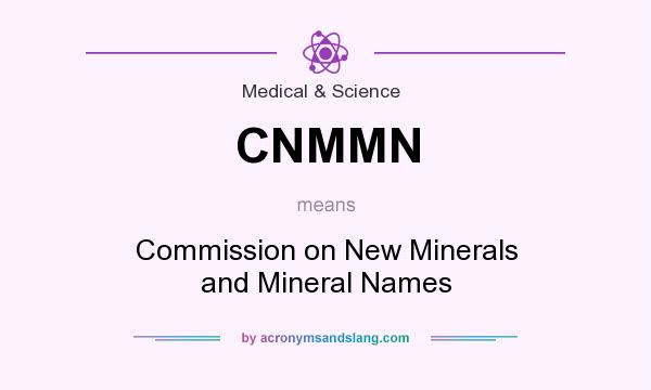 What does CNMMN mean? It stands for Commission on New Minerals and Mineral Names