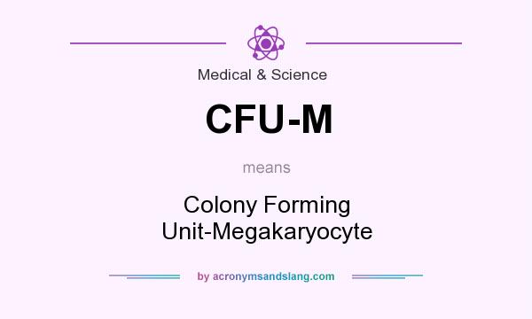What does CFU-M mean? It stands for Colony Forming Unit-Megakaryocyte