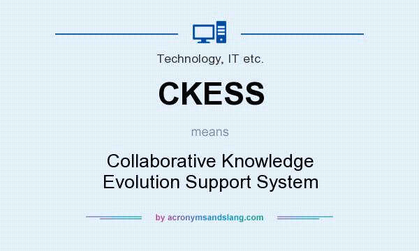 What does CKESS mean? It stands for Collaborative Knowledge Evolution Support System