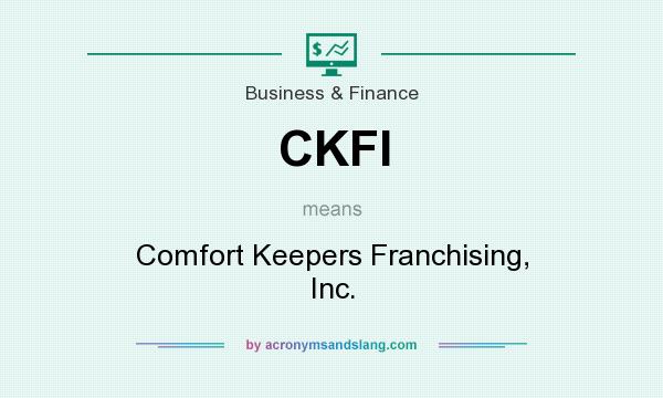 What does CKFI mean? It stands for Comfort Keepers Franchising, Inc.