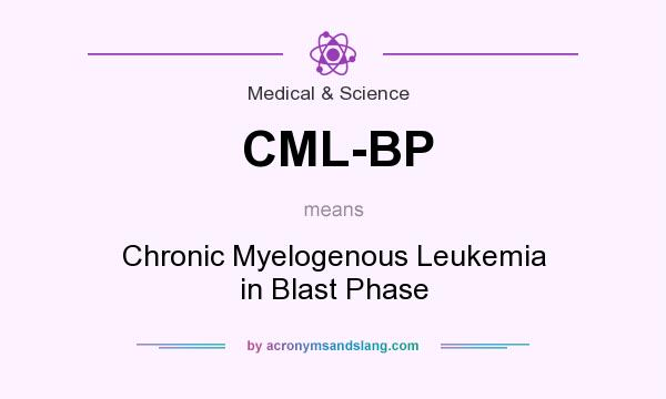 What does CML-BP mean? It stands for Chronic Myelogenous Leukemia in Blast Phase