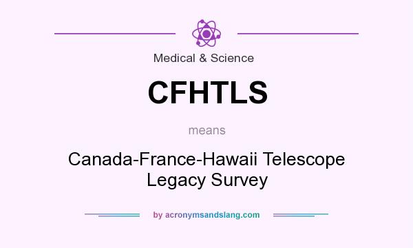 What does CFHTLS mean? It stands for Canada-France-Hawaii Telescope Legacy Survey