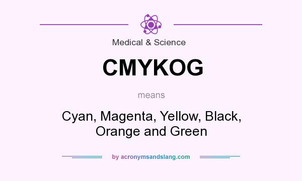 What does CMYKOG mean? It stands for Cyan, Magenta, Yellow, Black, Orange and Green
