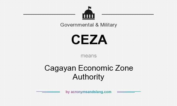 What does CEZA mean? It stands for Cagayan Economic Zone Authority
