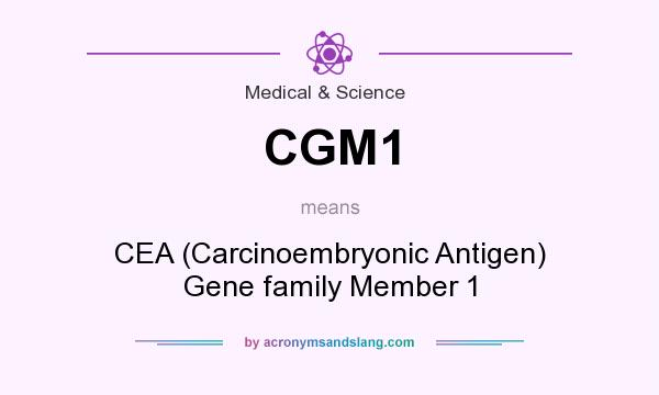 What does CGM1 mean? It stands for CEA (Carcinoembryonic Antigen) Gene family Member 1