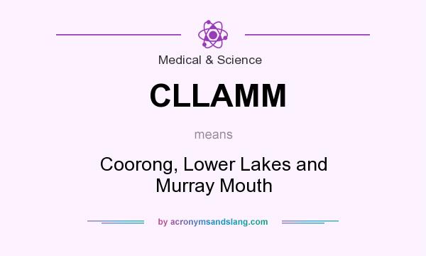 What does CLLAMM mean? It stands for Coorong, Lower Lakes and Murray Mouth