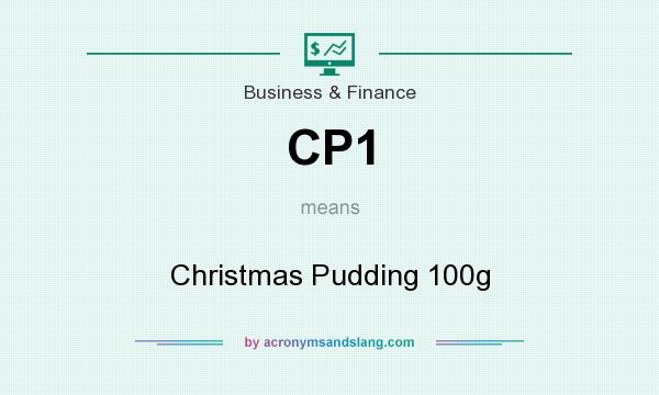 What does CP1 mean? It stands for Christmas Pudding 100g