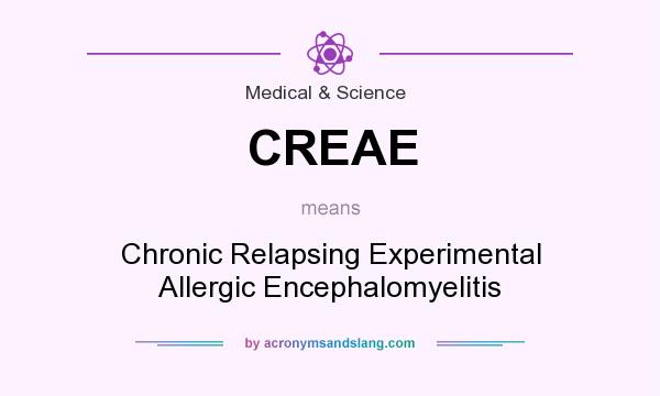 What does CREAE mean? It stands for Chronic Relapsing Experimental Allergic Encephalomyelitis