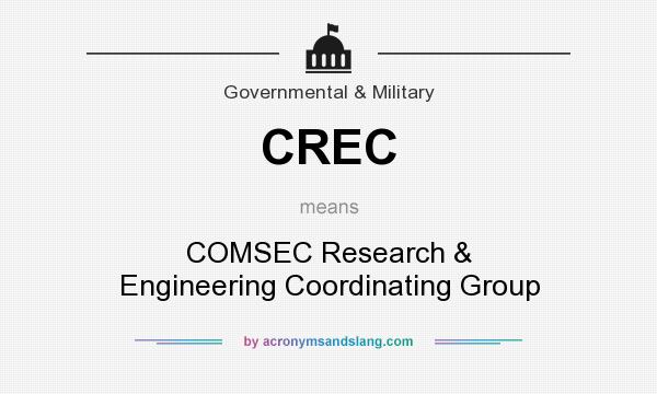 What does CREC mean? It stands for COMSEC Research & Engineering Coordinating Group