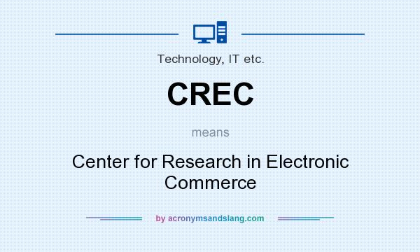 What does CREC mean? It stands for Center for Research in Electronic Commerce