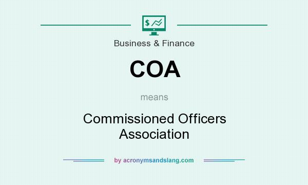 What does COA mean? It stands for Commissioned Officers Association