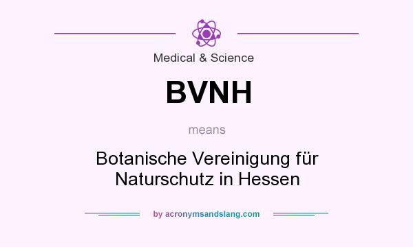 What does BVNH mean? It stands for Botanische Vereinigung für Naturschutz in Hessen