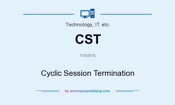What does CST mean? It stands for Cyclic Session Termination