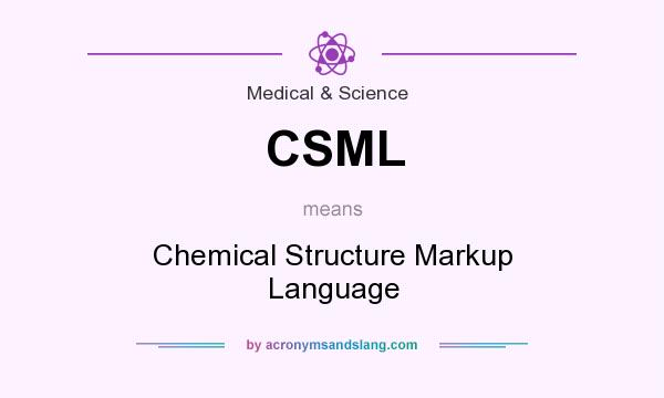 What does CSML mean? It stands for Chemical Structure Markup Language