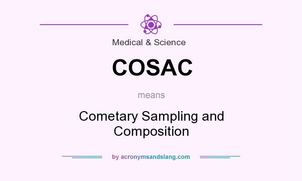 What does COSAC mean? It stands for Cometary Sampling and Composition