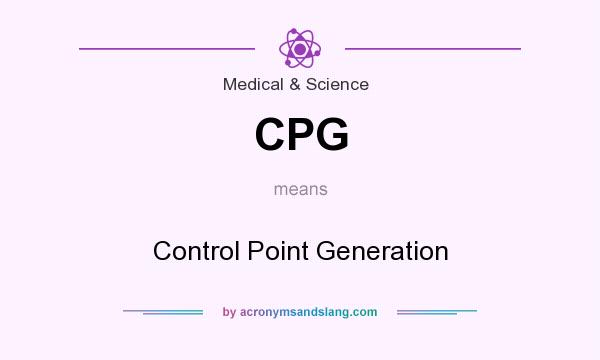 What does CPG mean? It stands for Control Point Generation