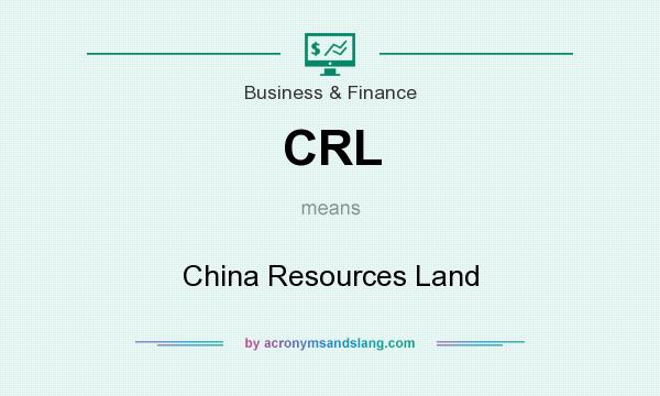 What does CRL mean? It stands for China Resources Land