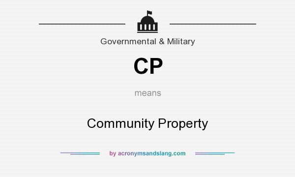 What does CP mean? It stands for Community Property