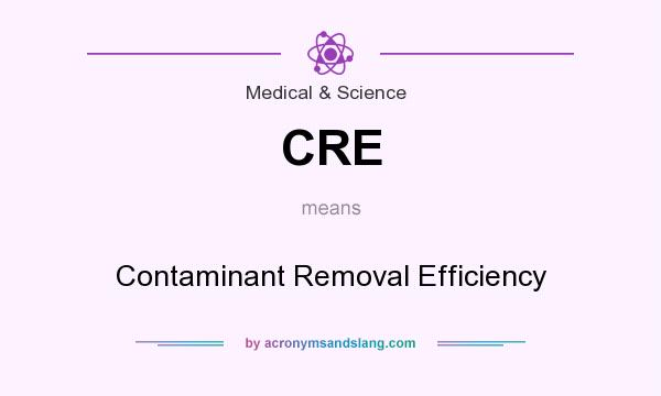 What does CRE mean? It stands for Contaminant Removal Efficiency