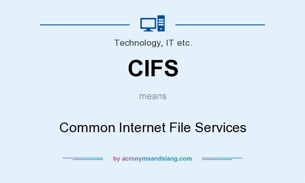 What does CIFS mean? It stands for Common Internet File Services