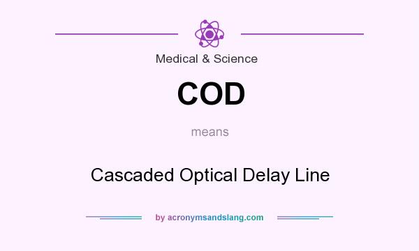 What does COD mean? It stands for Cascaded Optical Delay Line