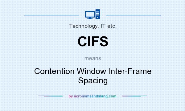 What does CIFS mean? It stands for Contention Window Inter-Frame Spacing