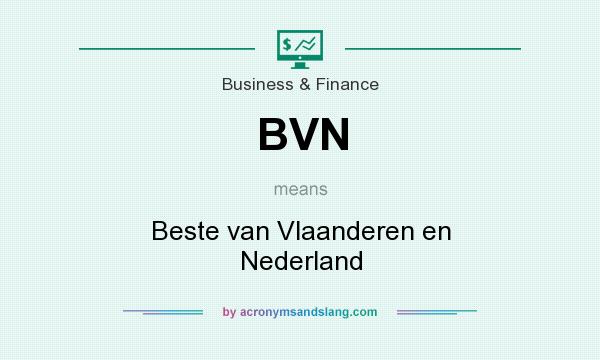 What does BVN mean? It stands for Beste van Vlaanderen en Nederland