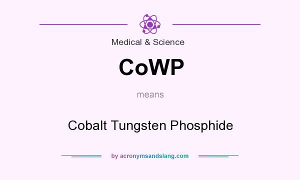What does CoWP mean? It stands for Cobalt Tungsten Phosphide