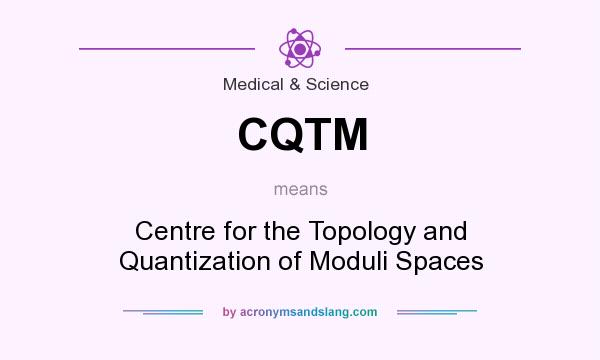 What does CQTM mean? It stands for Centre for the Topology and Quantization of Moduli Spaces