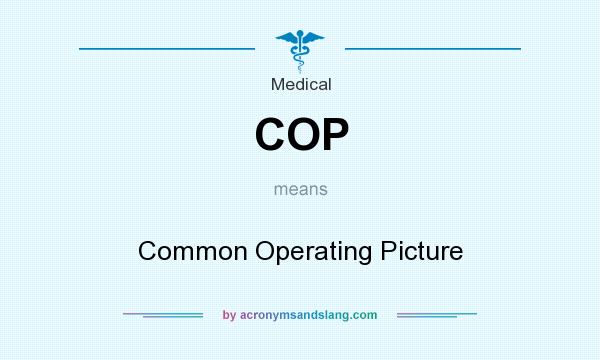 What does COP mean? It stands for Common Operating Picture