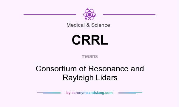 What does CRRL mean? It stands for Consortium of Resonance and Rayleigh Lidars