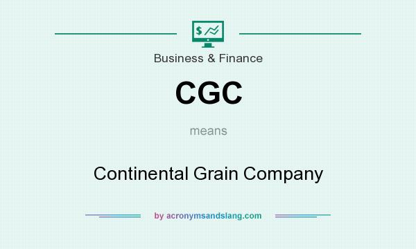 What does CGC mean? It stands for Continental Grain Company