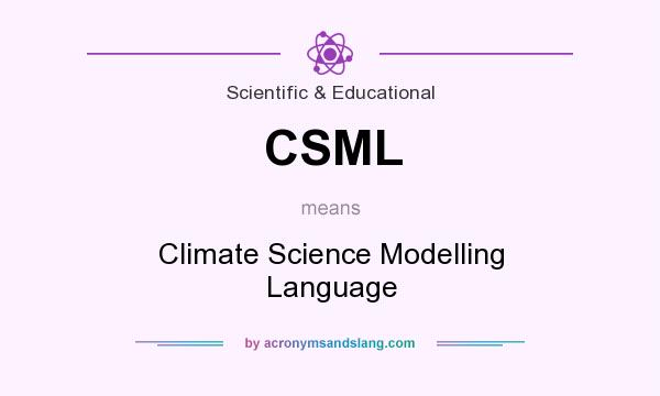 What does CSML mean? It stands for Climate Science Modelling Language