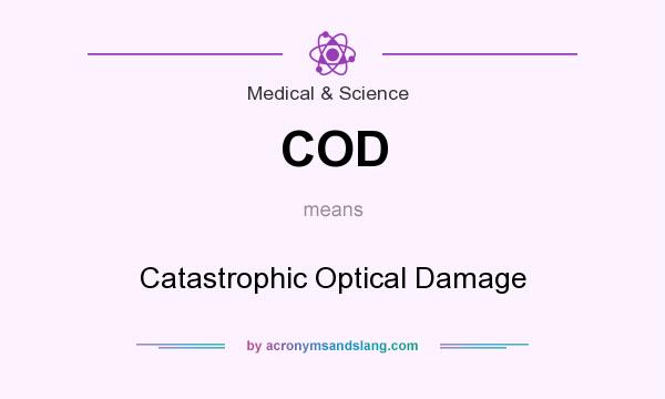 What does COD mean? It stands for Catastrophic Optical Damage