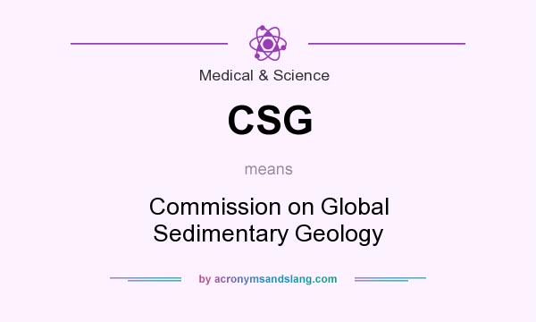 What does CSG mean? It stands for Commission on Global Sedimentary Geology