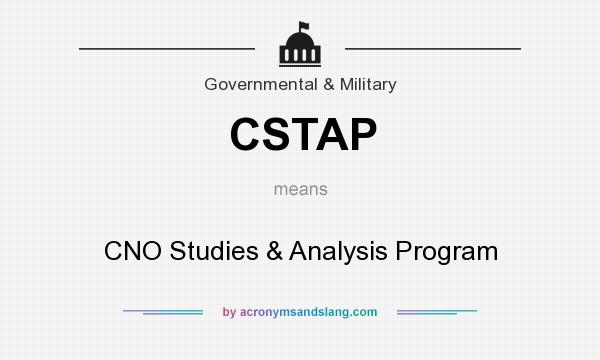 What does CSTAP mean? It stands for CNO Studies & Analysis Program