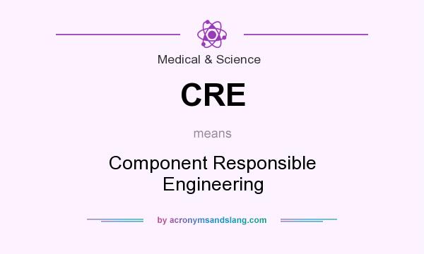 What does CRE mean? It stands for Component Responsible Engineering