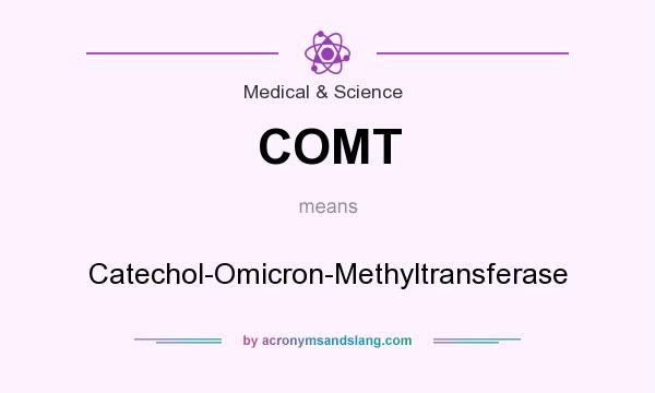 What does COMT mean? It stands for Catechol-Omicron-Methyltransferase