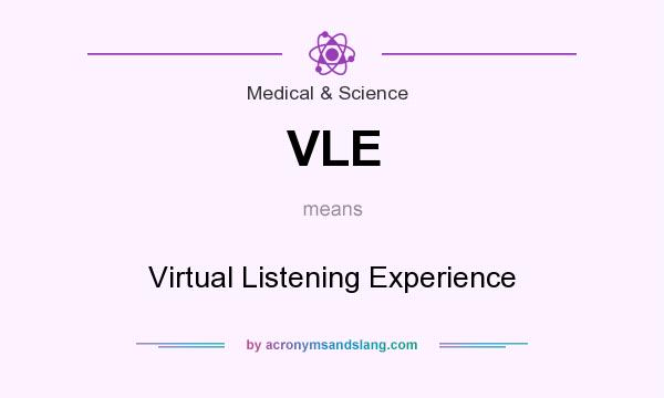 What does VLE mean? It stands for Virtual Listening Experience