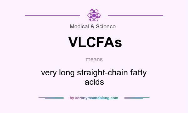 What does VLCFAs mean? It stands for very long straight-chain fatty acids