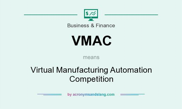 What does VMAC mean? It stands for Virtual Manufacturing Automation Competition