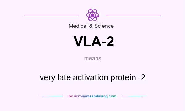 What does VLA-2 mean? It stands for very late activation protein -2